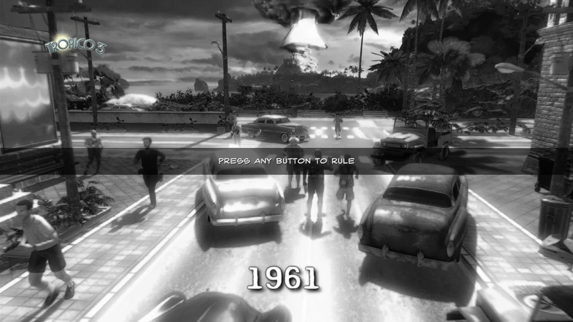 Tropico 3 title screen for Xbox 360